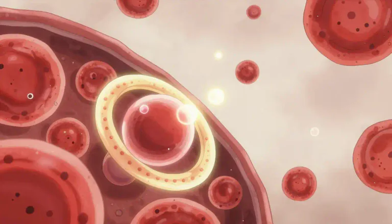 Visual representation of "heme" - A complex of iron and porphyrin, vital in the function of hemoglobin for transporting oxygen in blood.