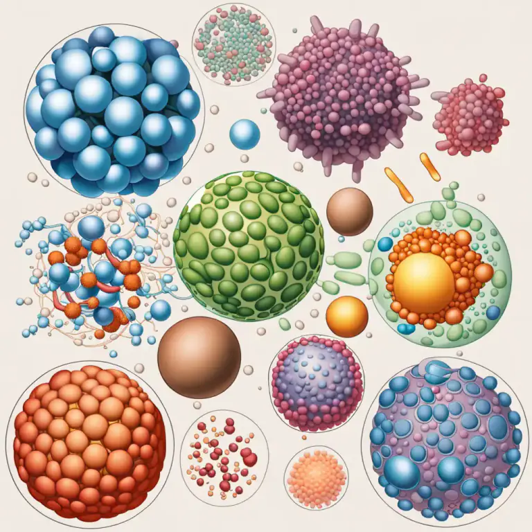 Visual representation of "protein" - A substance that is made by cells and can cause or influence the way processes happen in the body.