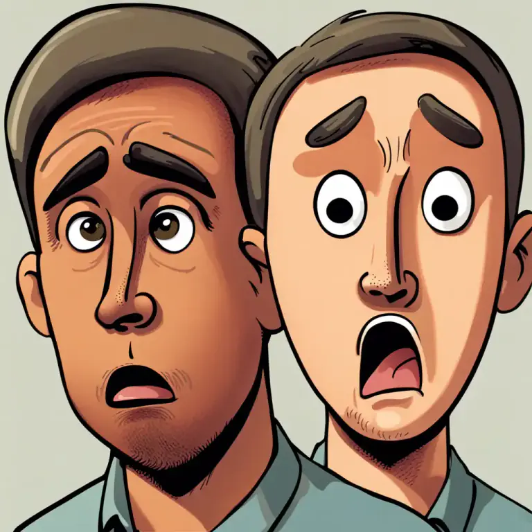 Visual representation of "I should hope so/not" - Used to express strong disagreement or incredulity.