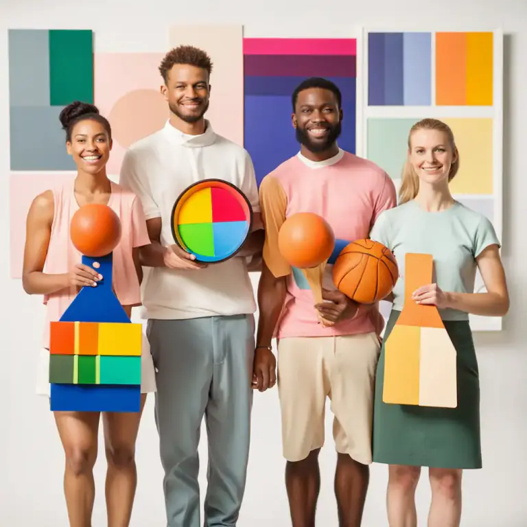 Visual representation of "the odd man/one out" - Someone or something that is different from others in a group