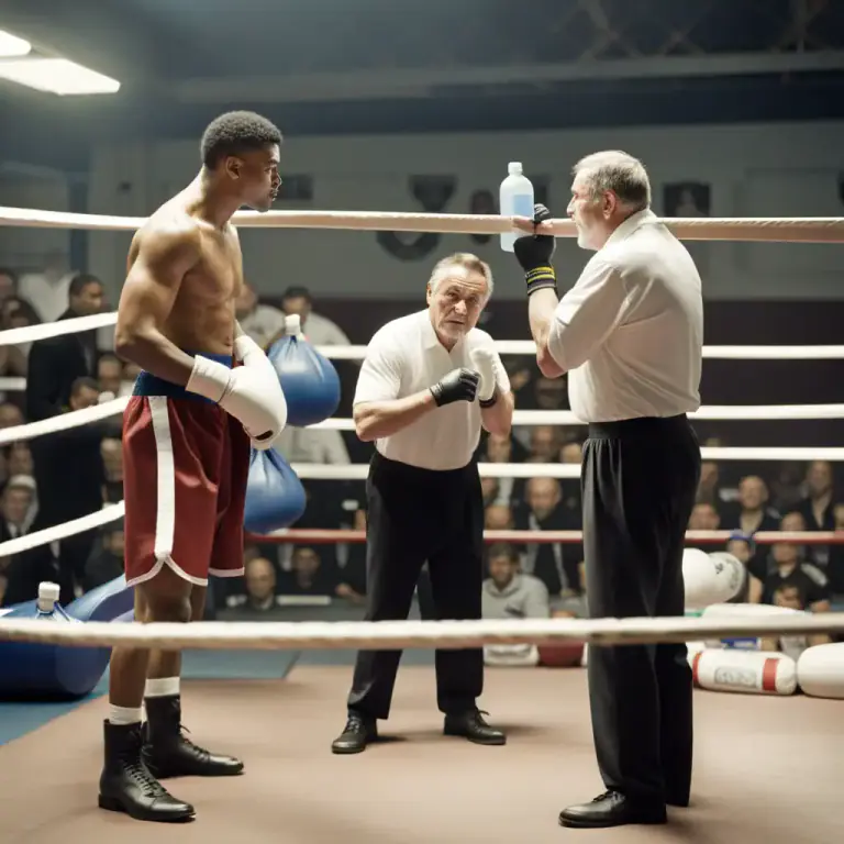 Visual representation of "seconder" - In Boxing, a person who assists the main trainer in the corner during a match.