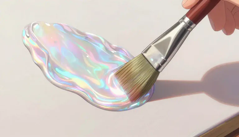 Visual representation of "nacre" - A term for a lustrous quality resembling that of real mother-of-pearl.