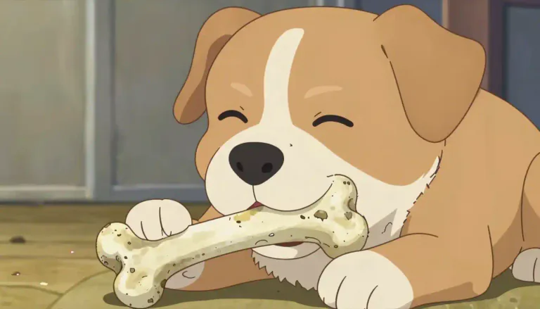 Visual representation of "gnaw" - To chew something slowly and continuously