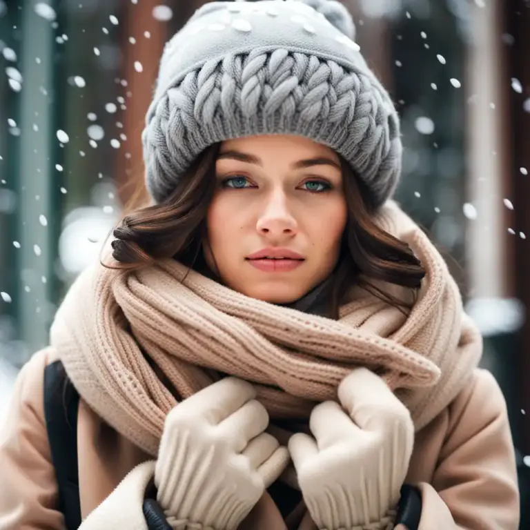 Visual representation of "wrap up" - To dress warmly