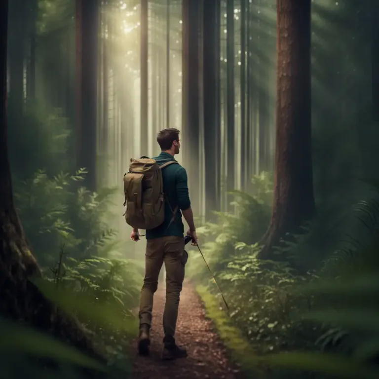 Visual representation of "trailblazer" - A person who marks a trail through a forest or field for others to follow