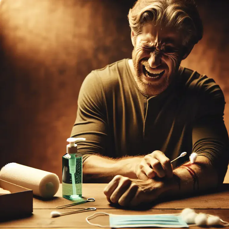 Visual representation of "smart" - Sharp discomfort, pain or sorrow