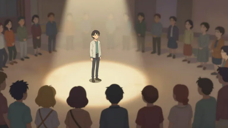 Visual representation of "individual" - A single human being as distinct from a group, class, or family.