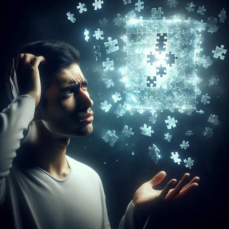 Visual representation of "elude" - To not be remembered or understood by someone