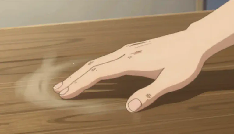 Visual representation of "swipe" - To quickly move your hand or an object across something