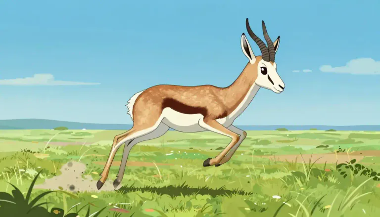 Visual representation of "springbok" - Springbok is a type of deer from south of Africa that's known for its ability to jump very high