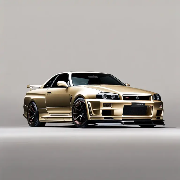 Visual representation of "skyline" - A brand of a car manufactured by Nissan.
