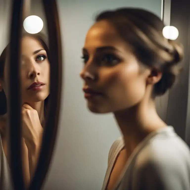 Visual representation of "reflex" - A mirrored reflection, or a light or sound that gets reflected.