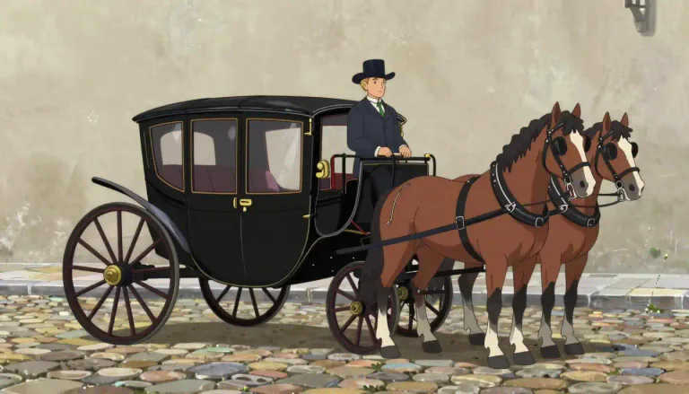 Visual representation of "landau" - A kind of carriage with low, folding top.