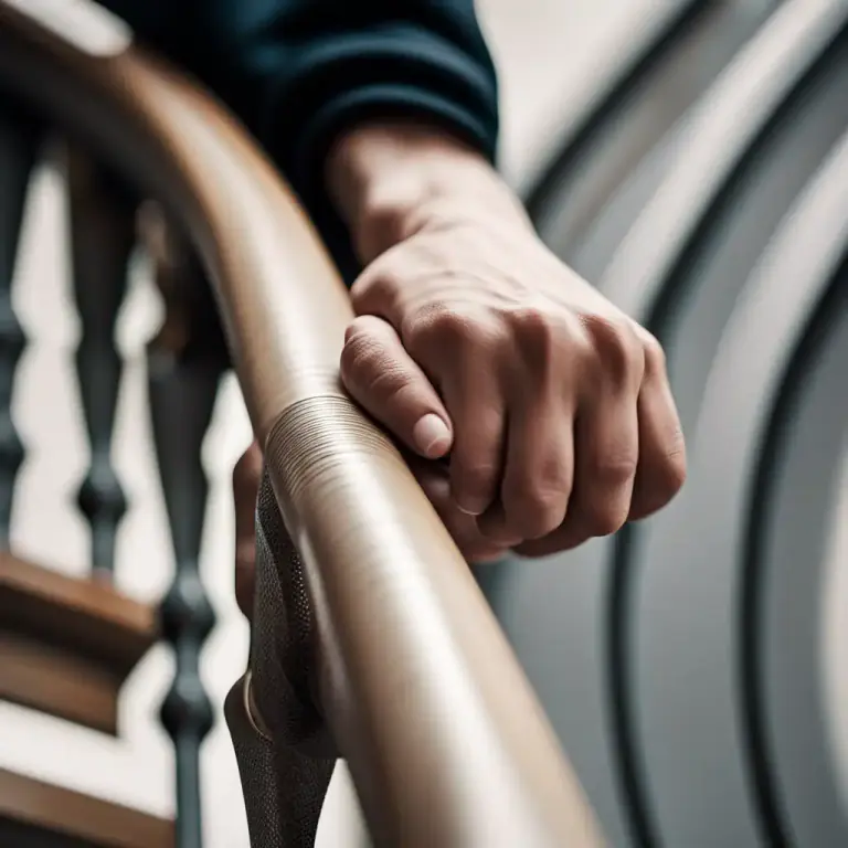Visual representation of "hold onto" - To physically grip something so you don't drop it.