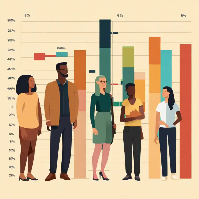 Visual representation of "sample" - A group of people or things from a larger group that is studied to learn about the whole group.