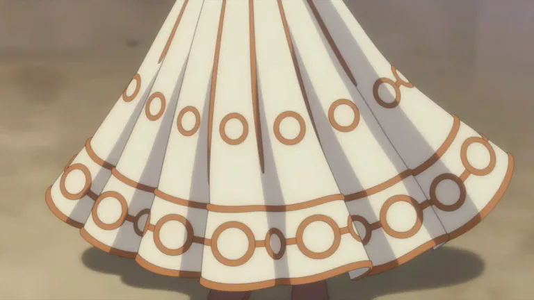 Visual representation of "hooped" - designed or decorated with a pattern of circles