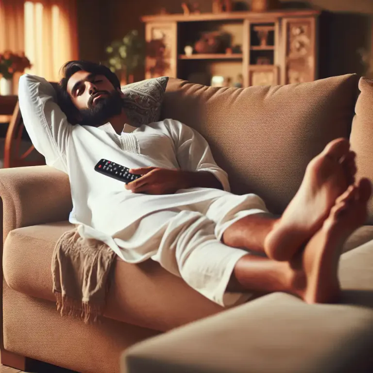 Visual representation of "loll" - To move or act in a relaxed or lazy manner
