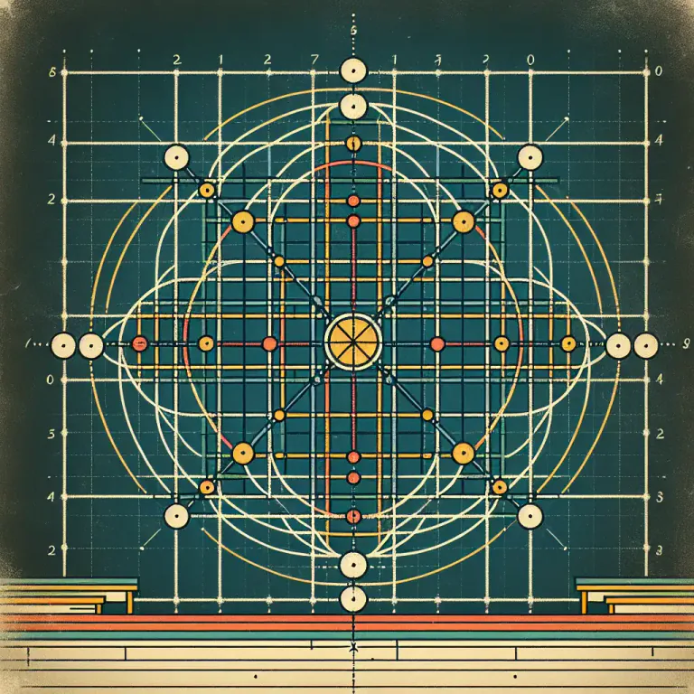 Visual representation of "nodal" - In mathematics, relating to or involving functions, curves, surfaces, or other geometric constructs associated with nodes.