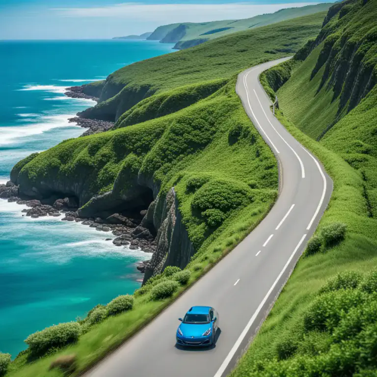 Visual representation of "along" - Following the path or course of something.