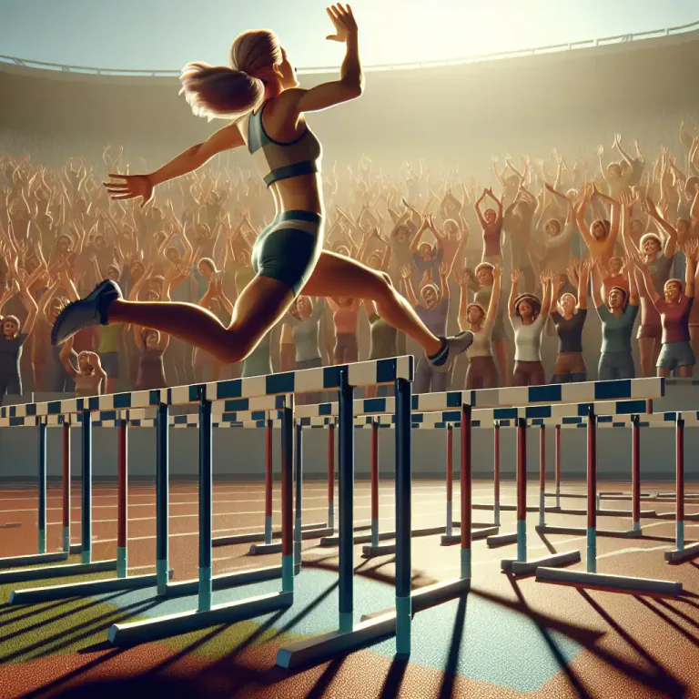 Visual representation of "hurdle" - A barrier used in racing