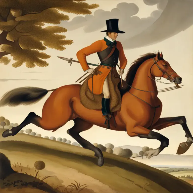 Visual representation of "hunter" - A type of horse used in fox hunting and showjumping