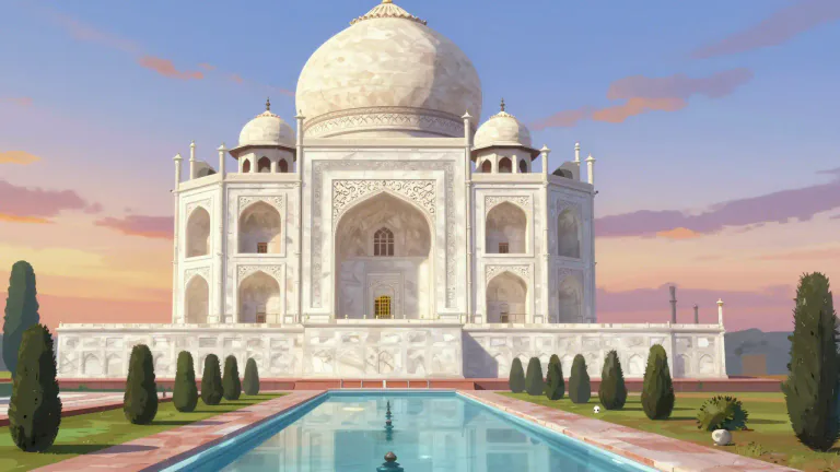 Visual representation of "mausoleum" - A building where dead people, especially famous or important ones, are buried