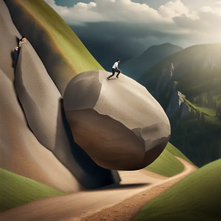 Visual representation of "far from something/from doing something" - not close to achieving, becoming, or being something