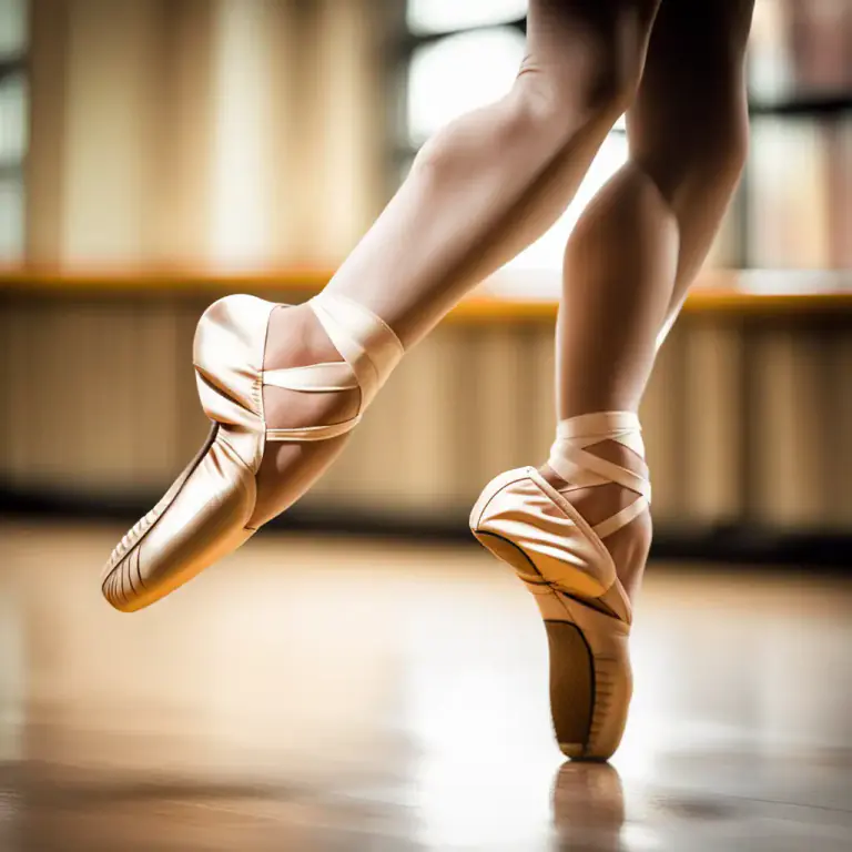 Visual representation of "pirouette" - A fast turn using your toes or the point of your shoes.