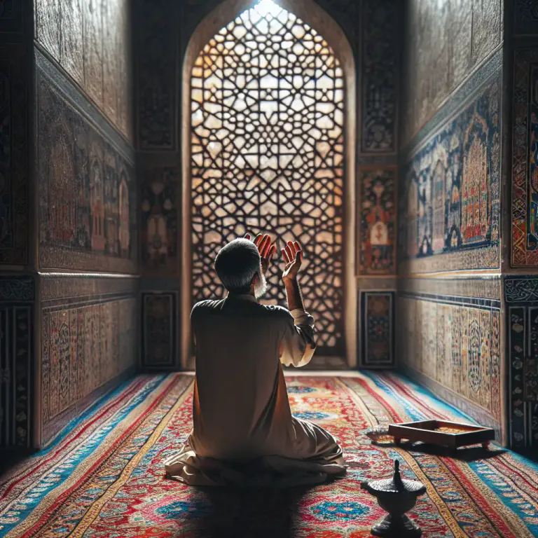 Visual representation of "muslim" - Relating to Muslims or Islam.