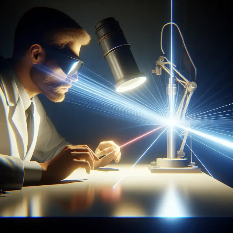 Visual representation of "focalization" - The concentration of light or sound waves at a particular point.