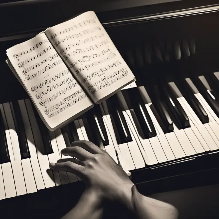 Visual representation of "composition" - The process or skill of writing music.