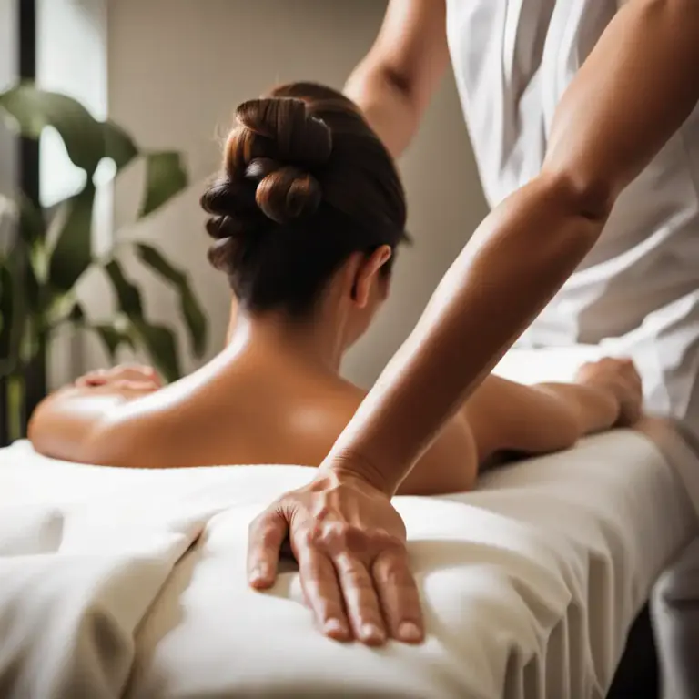 Visual representation of "knead" - to massage or rub with the hands