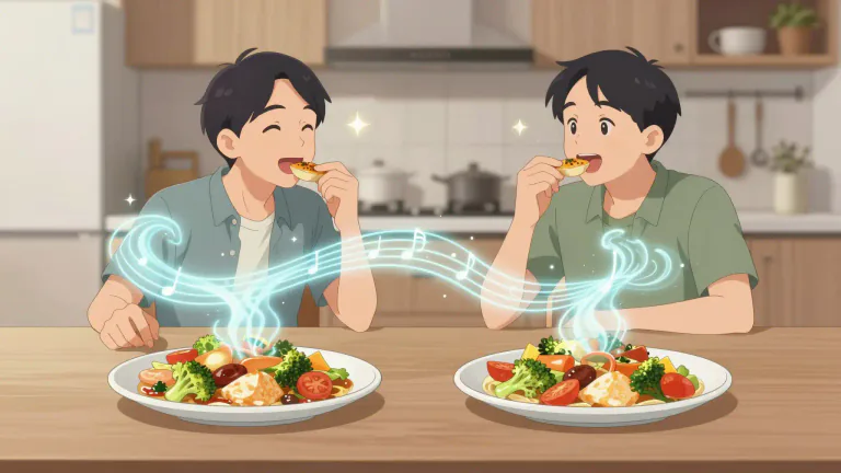 Visual representation of "chime with" - To have the same taste or likes