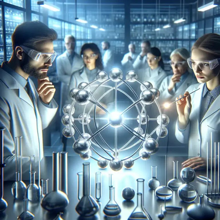 Visual representation of "indium" - In chemistry, indium can also refer to a single atom of this element, especially when considering its properties and reactions in science experiments.