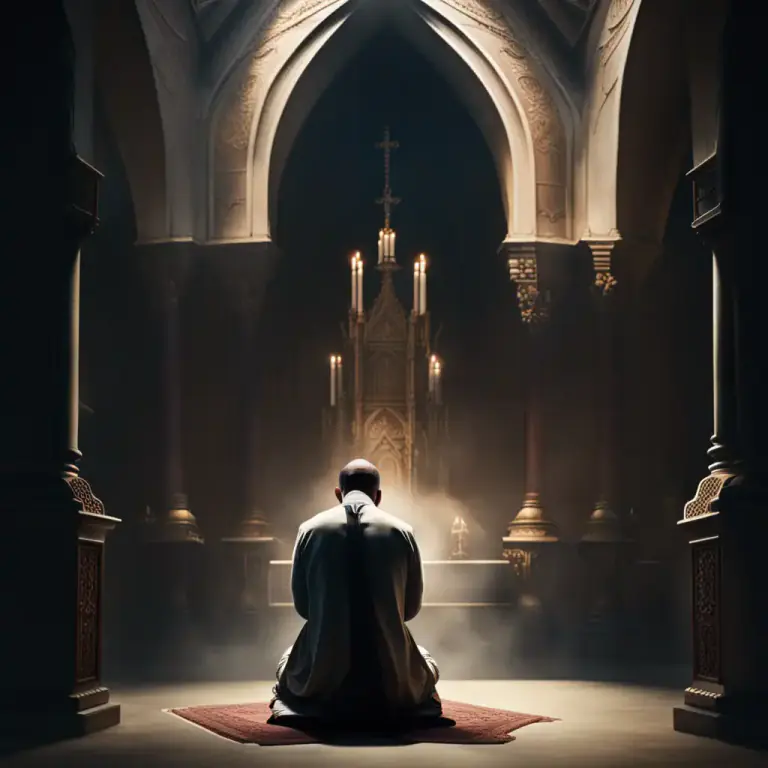Visual representation of "sin" - Doing something that is against God's laws in religion context