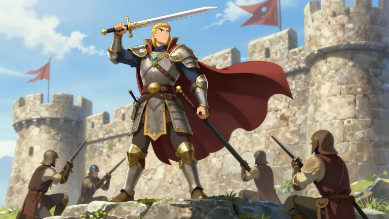 Visual representation of "conqueror" - A person who conquers a place or people