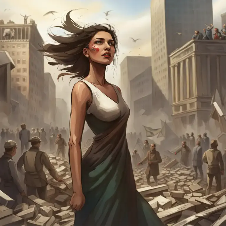 Visual representation of "defiance" - A daring or bold resistance to authority or to any opposing force.