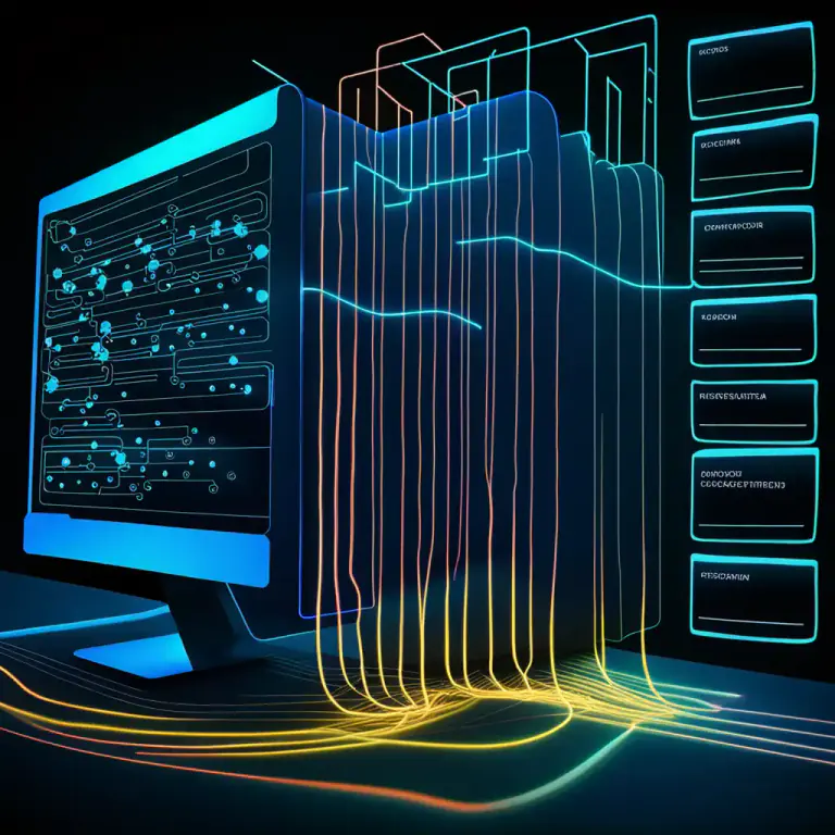 Visual representation of "write back" - In computing, to save the changed data to its original location.