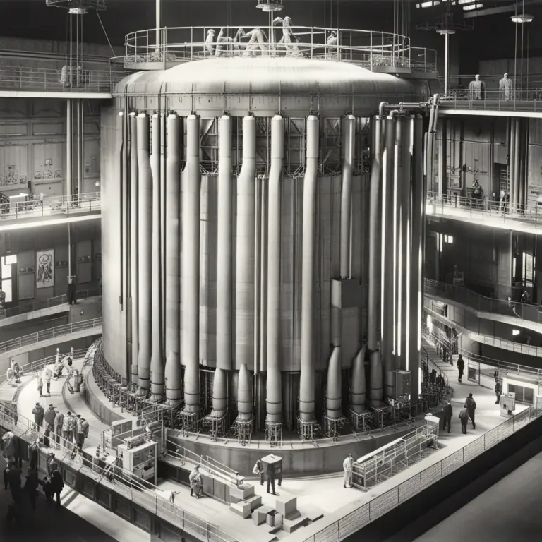 Visual representation of "breeder" - A type of nuclear reactor that generates more fuel than it consumes