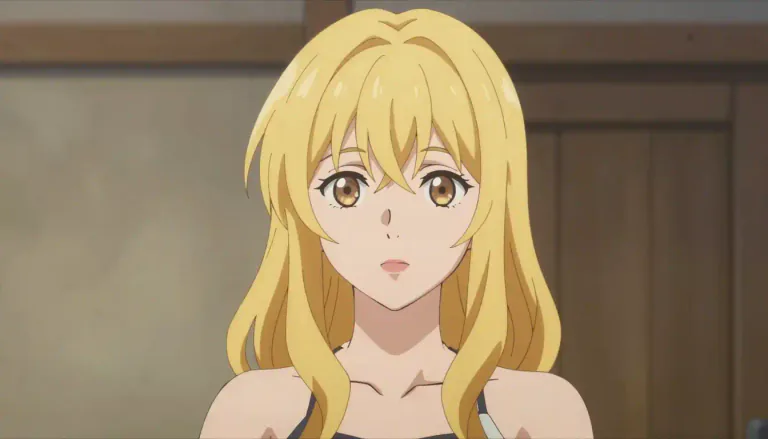 Visual representation of "blonde" - A woman with fair or yellow hair.
