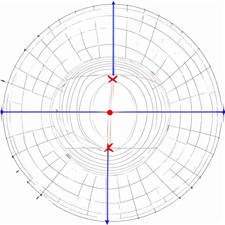 Visual representation of "azimuth" - In mathematics, it is an angle in spherical coordinates, usually shown as the distance of a point from the positive half of the x-axis.