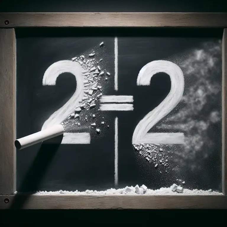 Visual representation of "cancellation" - An operation in which a quantity is removed or reduced to zero