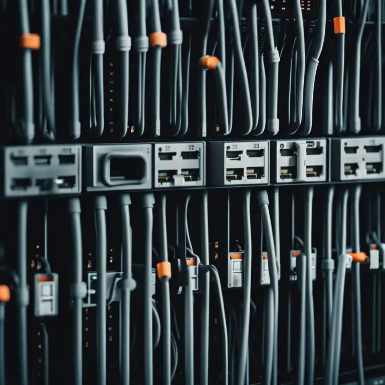 Visual representation of "socket" - A device that receives and sends data over a network.