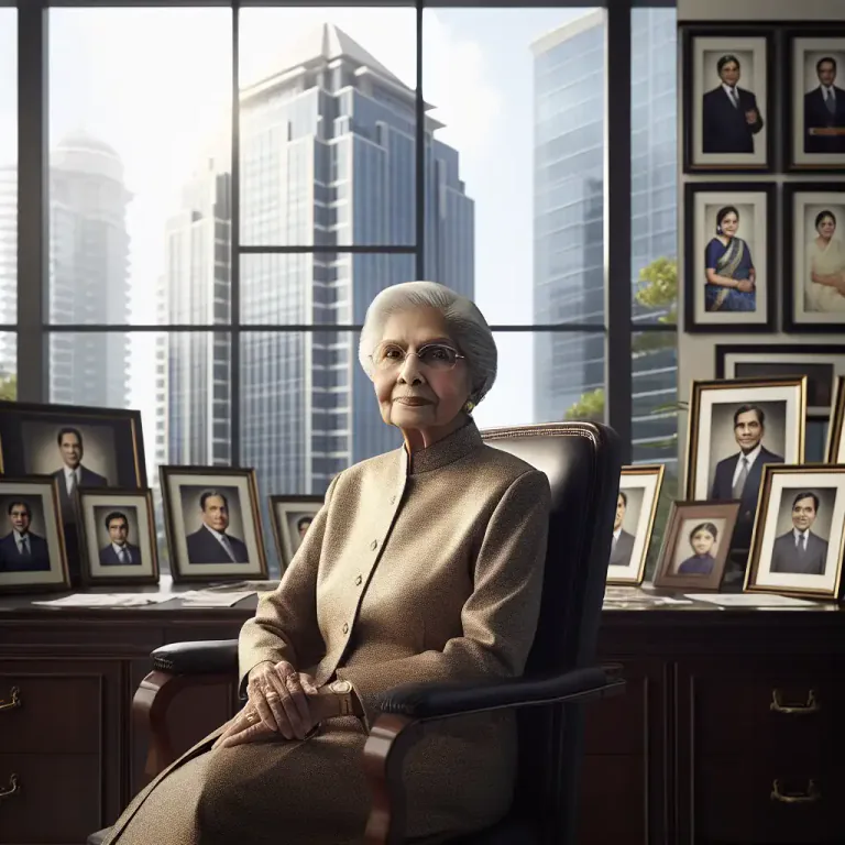 Visual representation of "matriarch" - An older woman who is powerful within a family or organization
