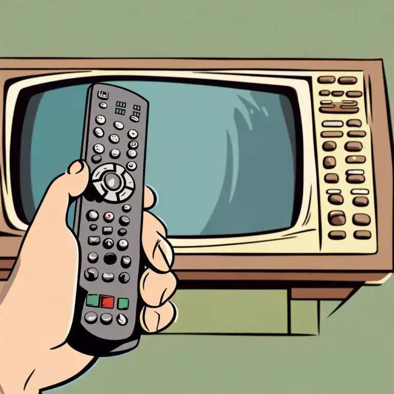 Visual representation of "change over" - In broadcasting, to switch from one program or channel to another.