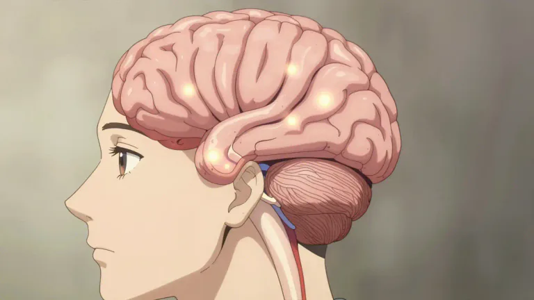 Visual representation of "hindbrain" - The lower part of the brain which includes the cerebellum, pons and medulla oblongata.