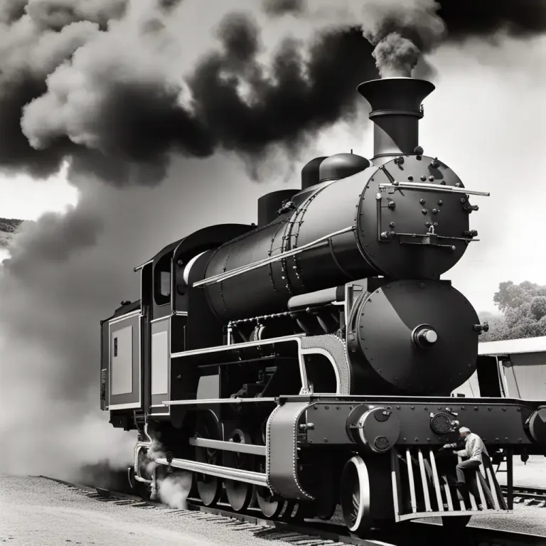 Visual representation of "chimney" - A part of a locomotive from which smoke expels.
