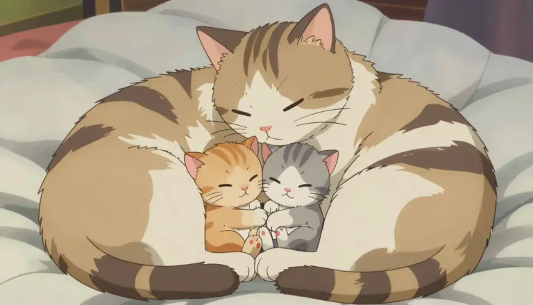 Visual representation of "nestle" - To lay down closely or settle comfortably
