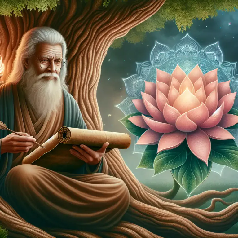 Visual representation of "vedic" - Associated with or characterized by the philosophical and religious teachings in the Vedic texts.