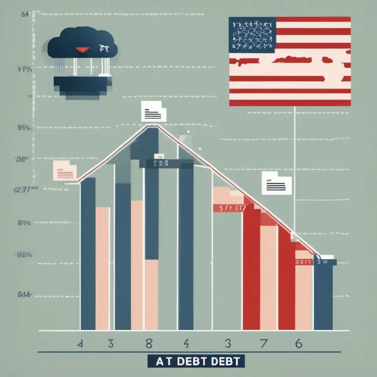Visual representation of "debt" - A negative balance; a deficit